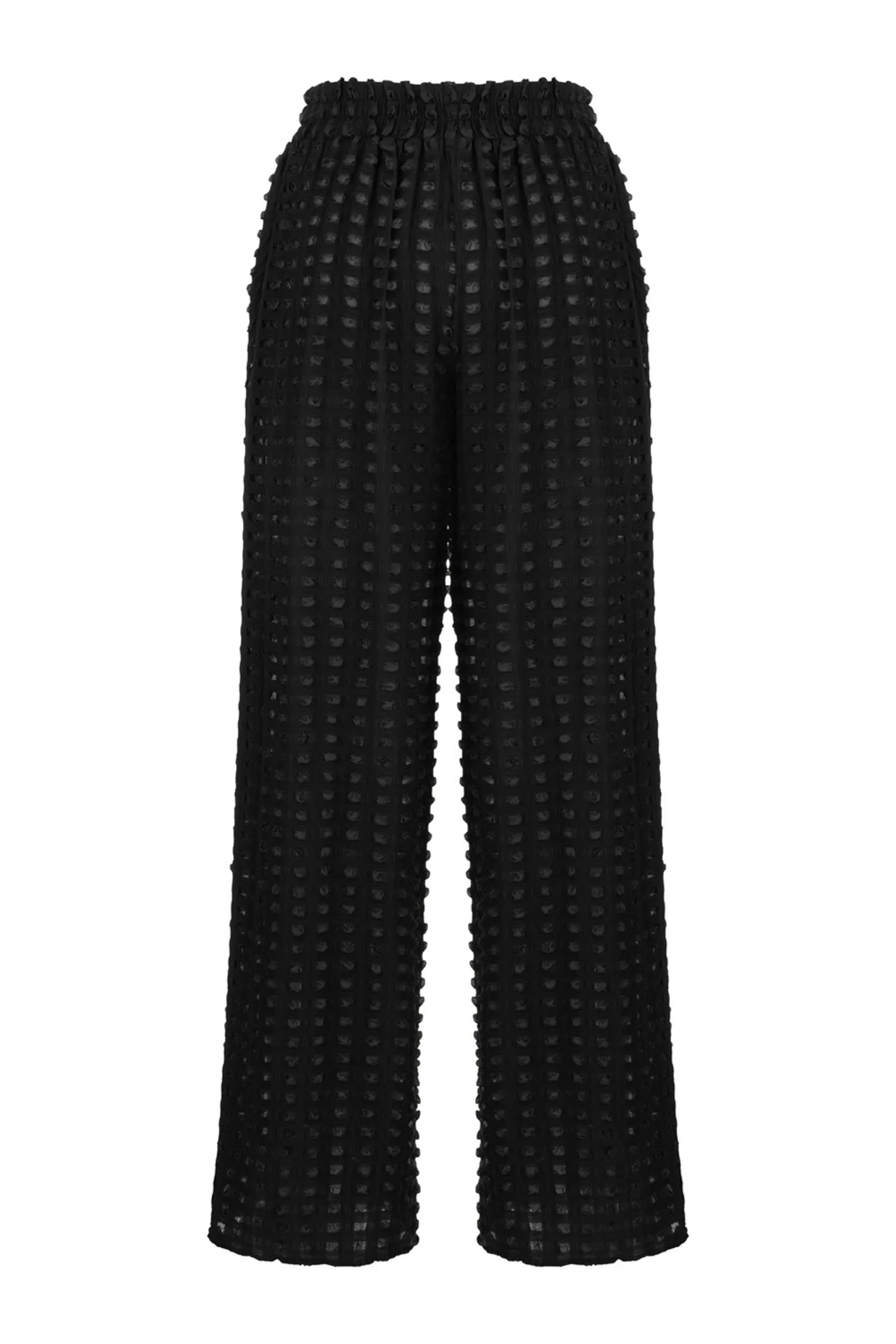 Textured Wide Leg Pants (Final Sale)