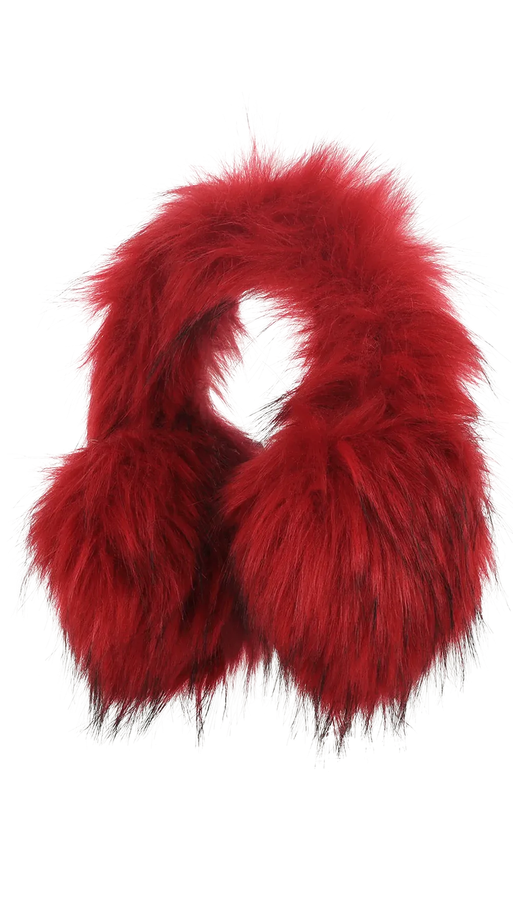 TYLER LAMBERT FURRY EAR MUFFS RED