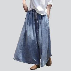 Women's culotte denim pants